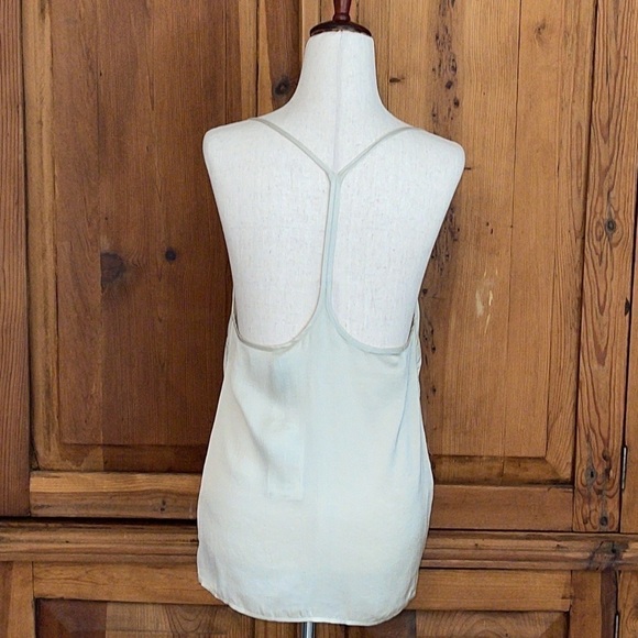 NWT Mango Satin Effect Viscose Sage Tank Camisole Blouse Sz. MD - Picture 5 of 16